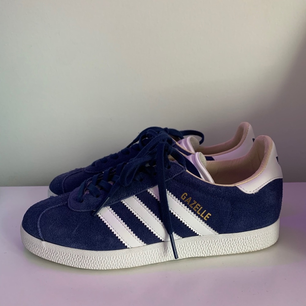 Navy blue Adidas Gazelles